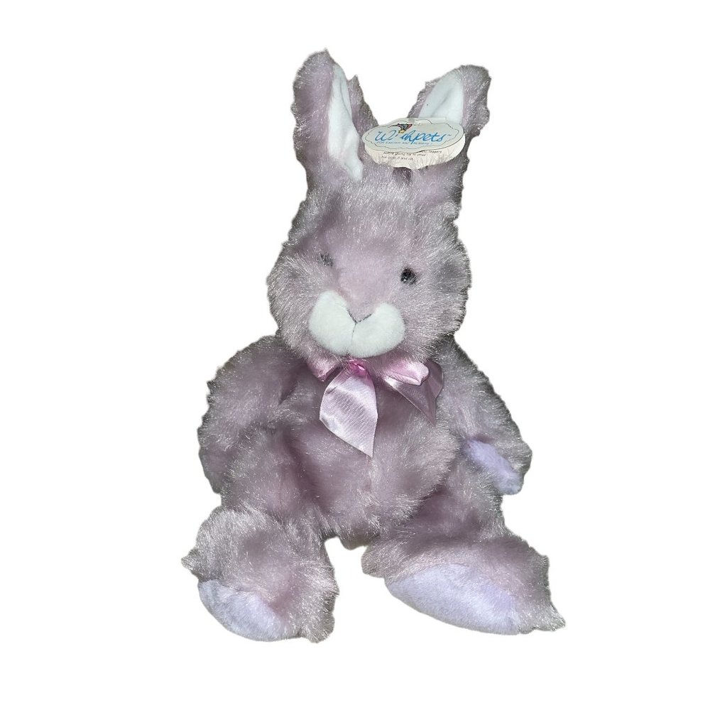 NOS/NWT Wishpets Easter Bunny Soft Plush Easter Bunny